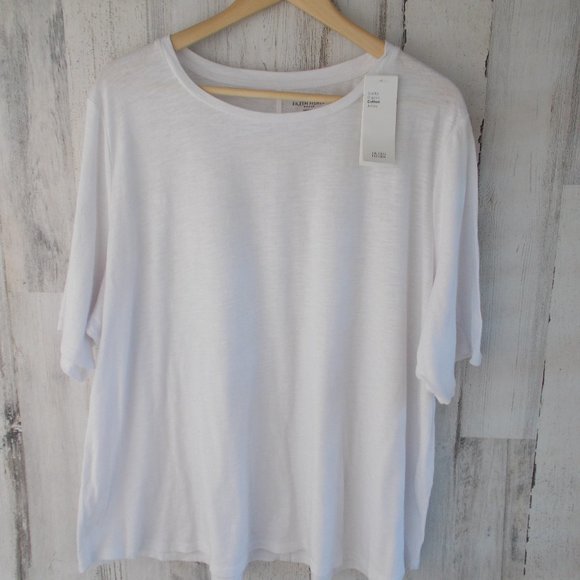 eileen fisher slubby organic cotton jersey